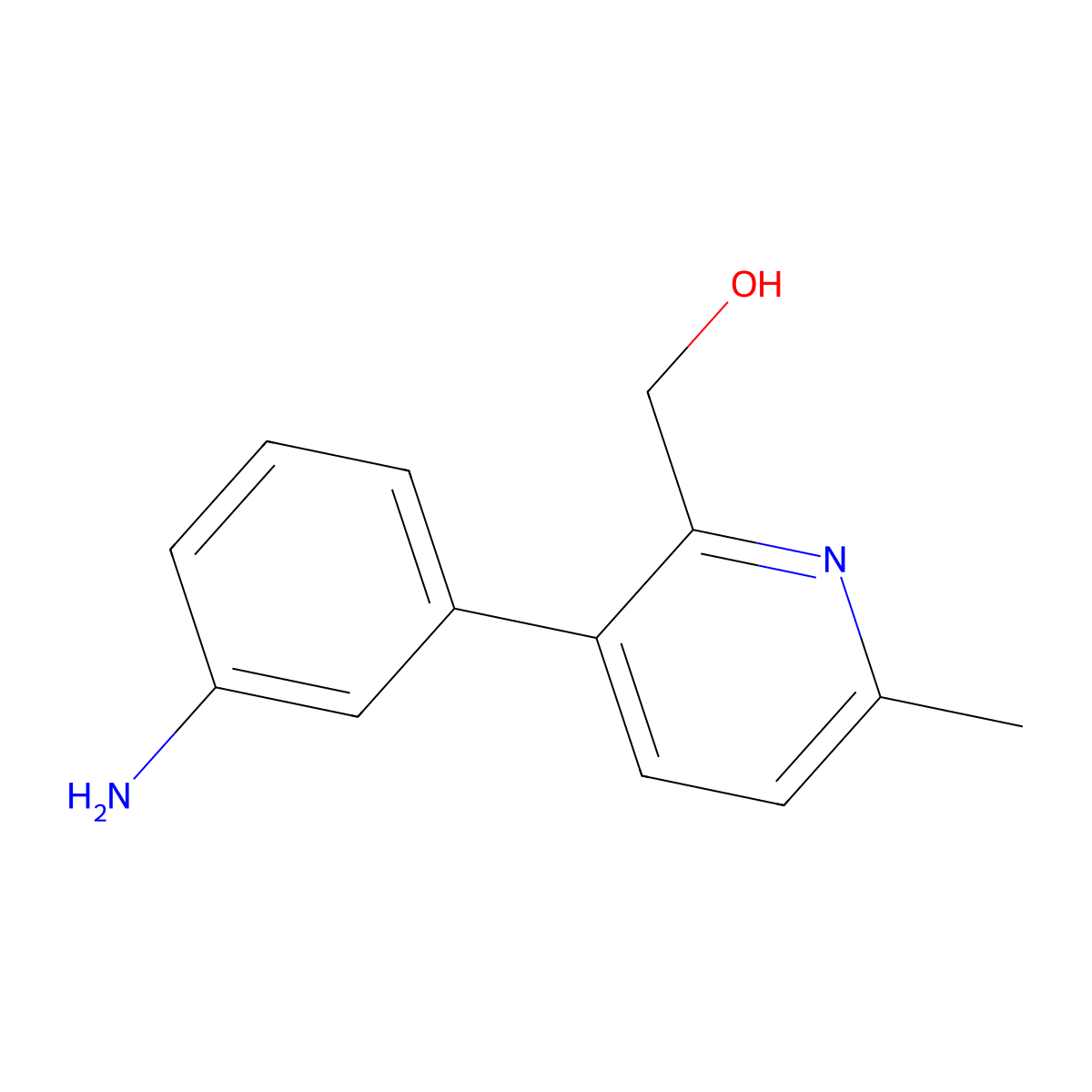 [3-(3-Aminophenyl)-6-methylpyridin-2-yl]methanol molecular structure, CAS 2137852-11-8