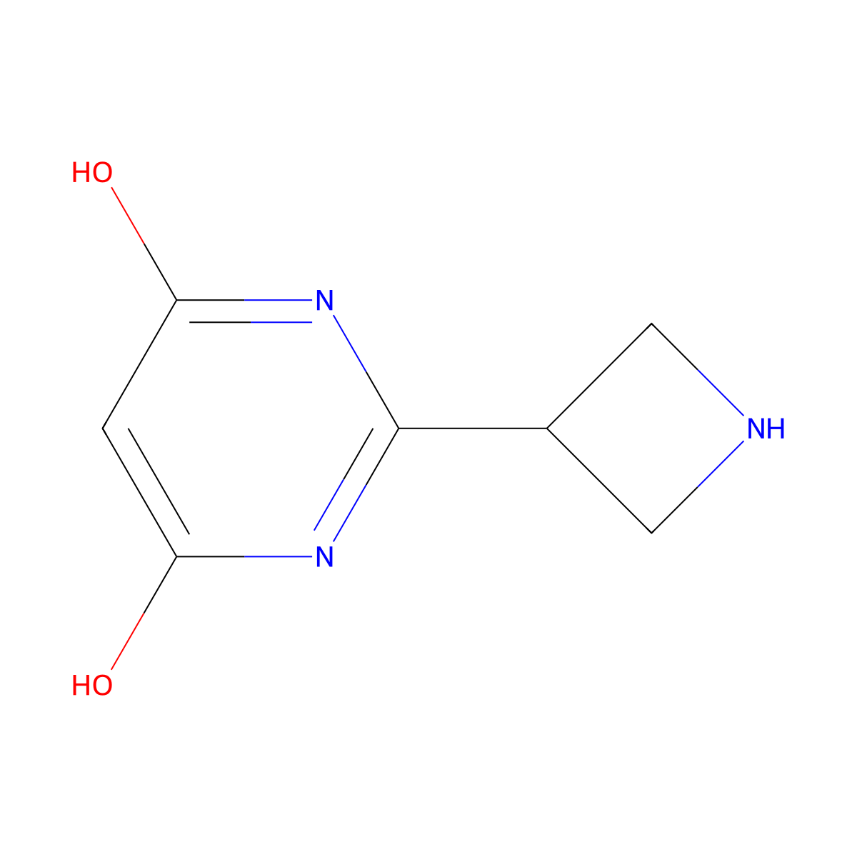 2-(Azetidin-3-yl)pyrimidine-4,6-diol molecular structure, CAS 2137852-57-2