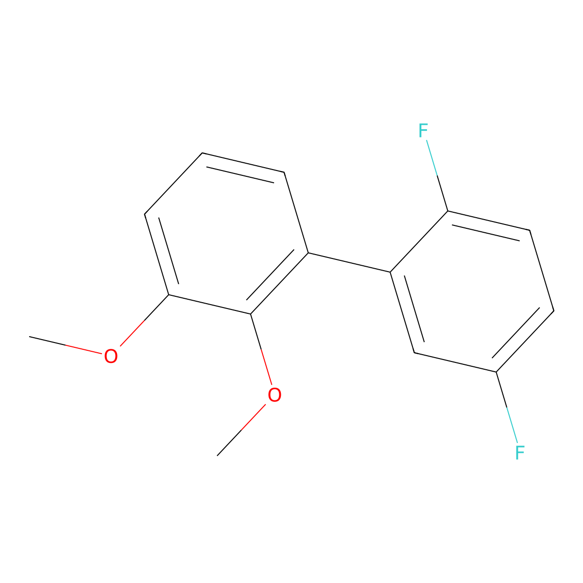 1-(2,5-Difluorophenyl)-2,3-dimethoxybenzene molecular structure, CAS 2137854-51-2