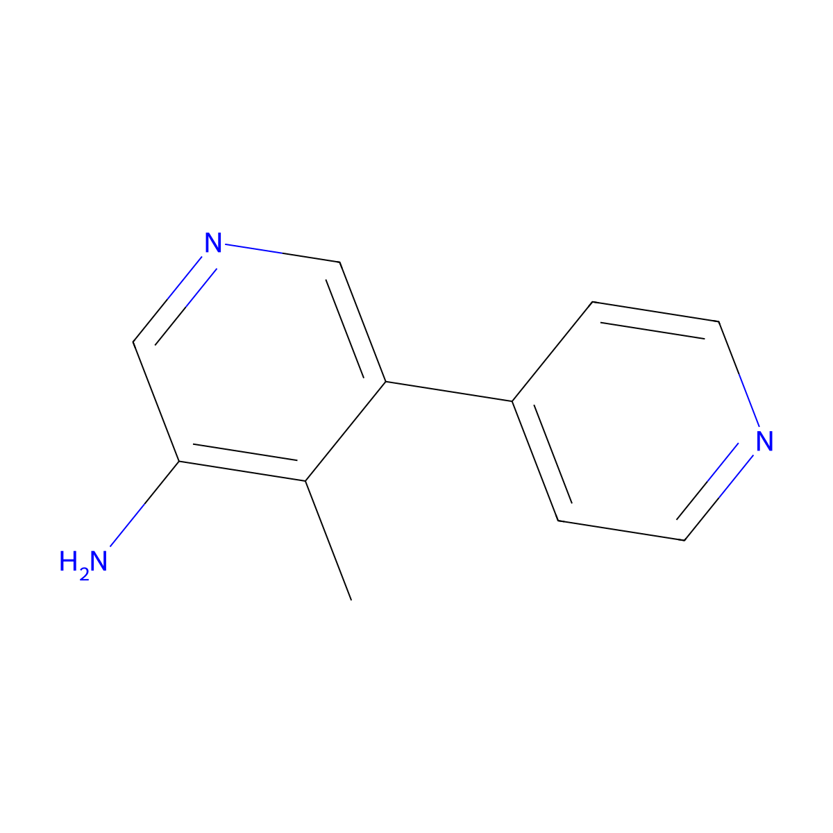 4-Methyl-5-(pyridin-4-yl)pyridin-3-amine molecular structure, CAS 2137855-91-3