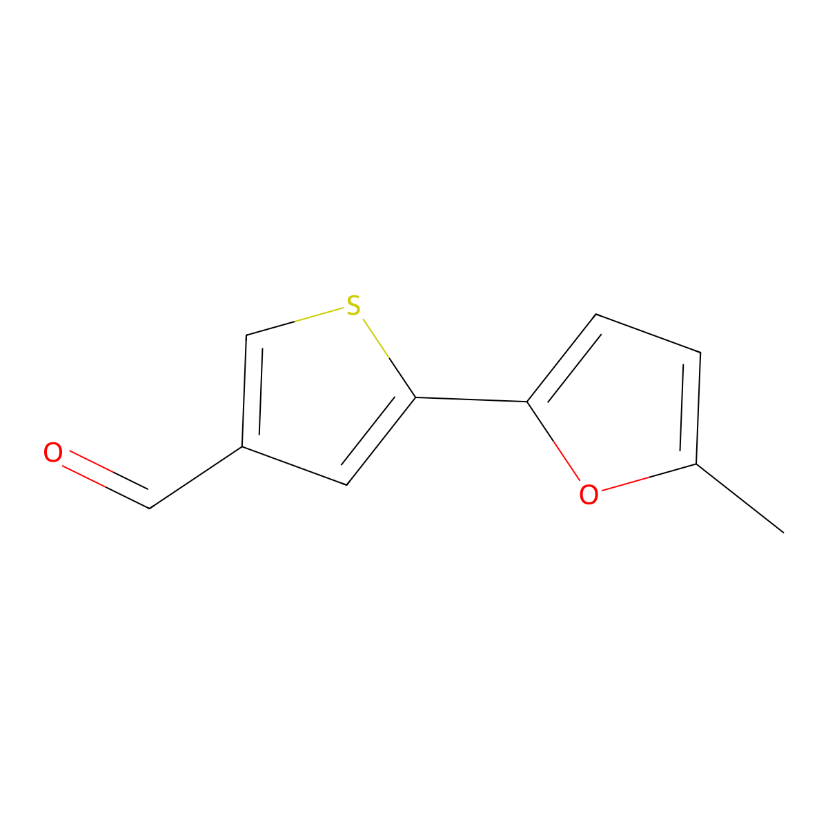 5-(5-Methylfuran-2-yl)thiophene-3-carbaldehyde molecular structure, CAS 2137858-08-1