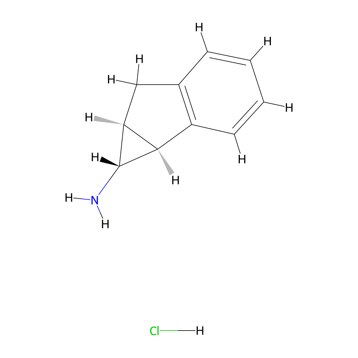 rac-(1R,1aS,6aS)-1H,1aH,6H,6aH-cyclopropa[a]inden-1-amine hydrochloride molecular structure, CAS 2137858-68-3