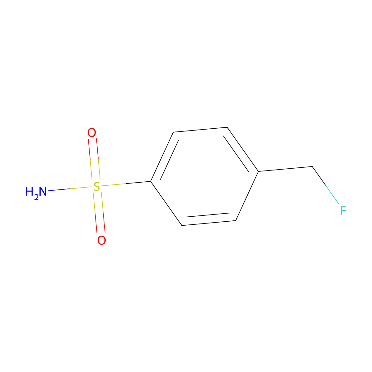 4-(Fluoromethyl)benzene-1-sulfonamide molecular structure, CAS 2137858-95-6