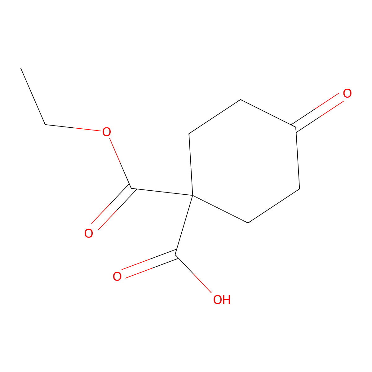 1-(Ethoxycarbonyl)-4-oxocyclohexane-1-carboxylic acid molecular structure, CAS 2137860-65-0