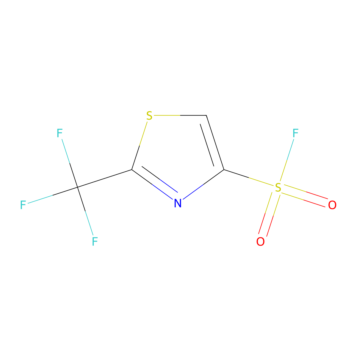 2-(Trifluoromethyl)-1,3-thiazole-4-sulfonyl fluoride molecular structure, CAS 2137861-39-1