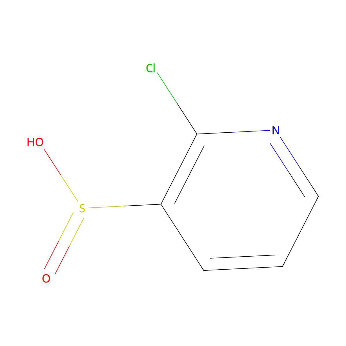 2-Chloropyridine-3-sulfinic acid molecular structure, CAS 2137862-11-2