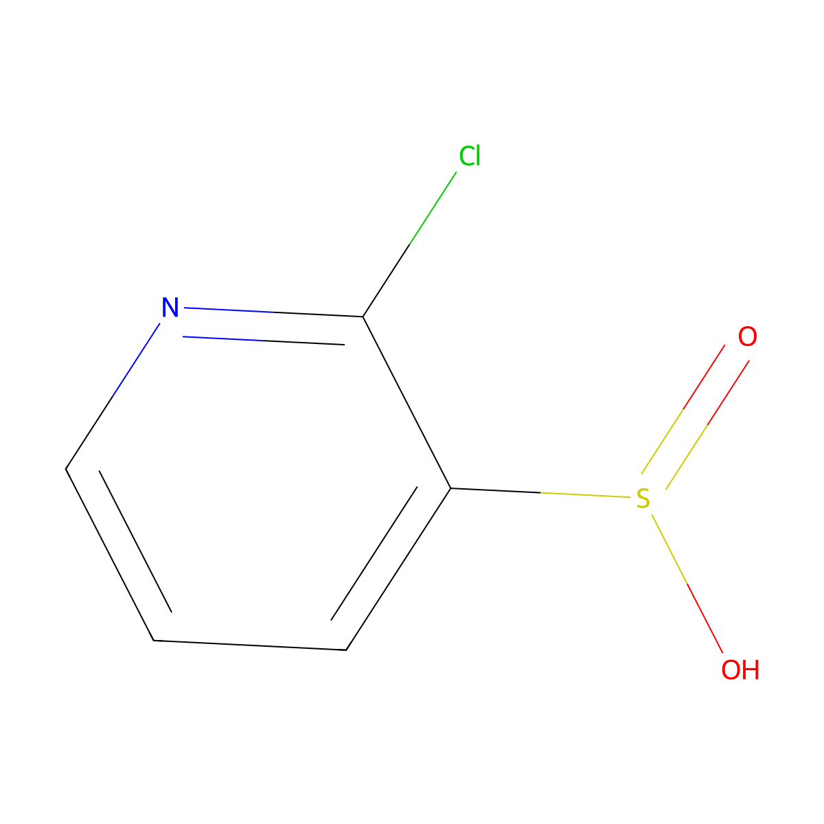 2-Chloropyridine-3-sulfinic acid molecular structure, CAS 2137862-11-2