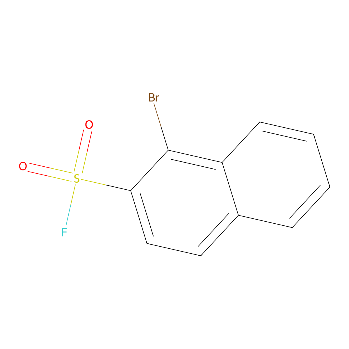 1-Bromonaphthalene-2-sulfonyl fluoride molecular structure, CAS 2137869-70-4