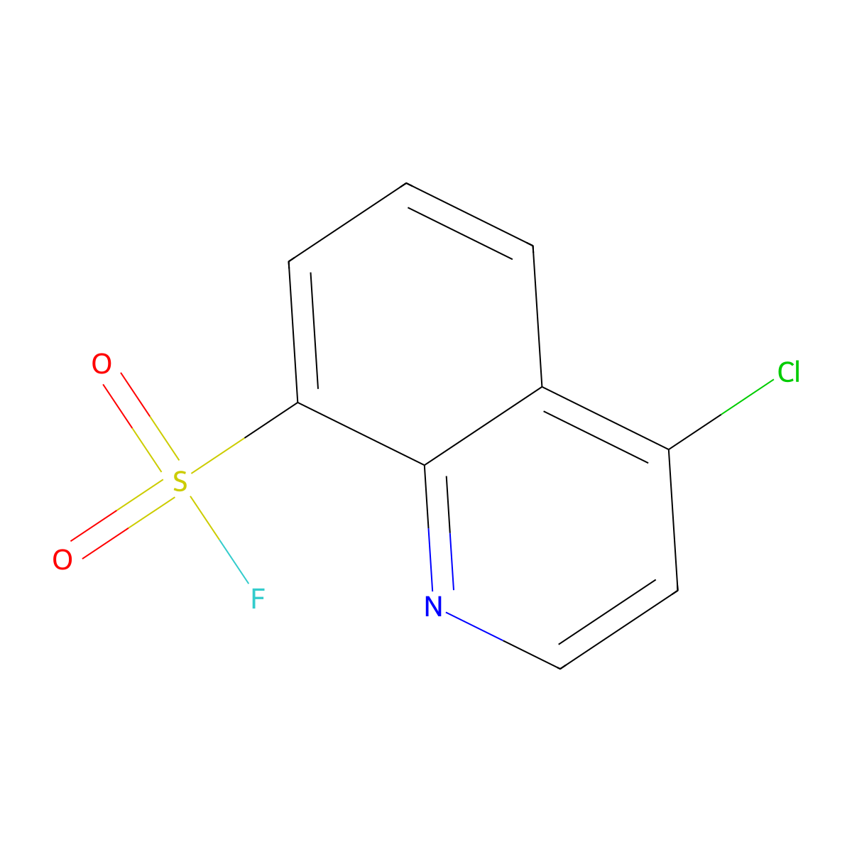 4-Chloroquinoline-8-sulfonylfluoride molecular structure, CAS 2137869-98-6