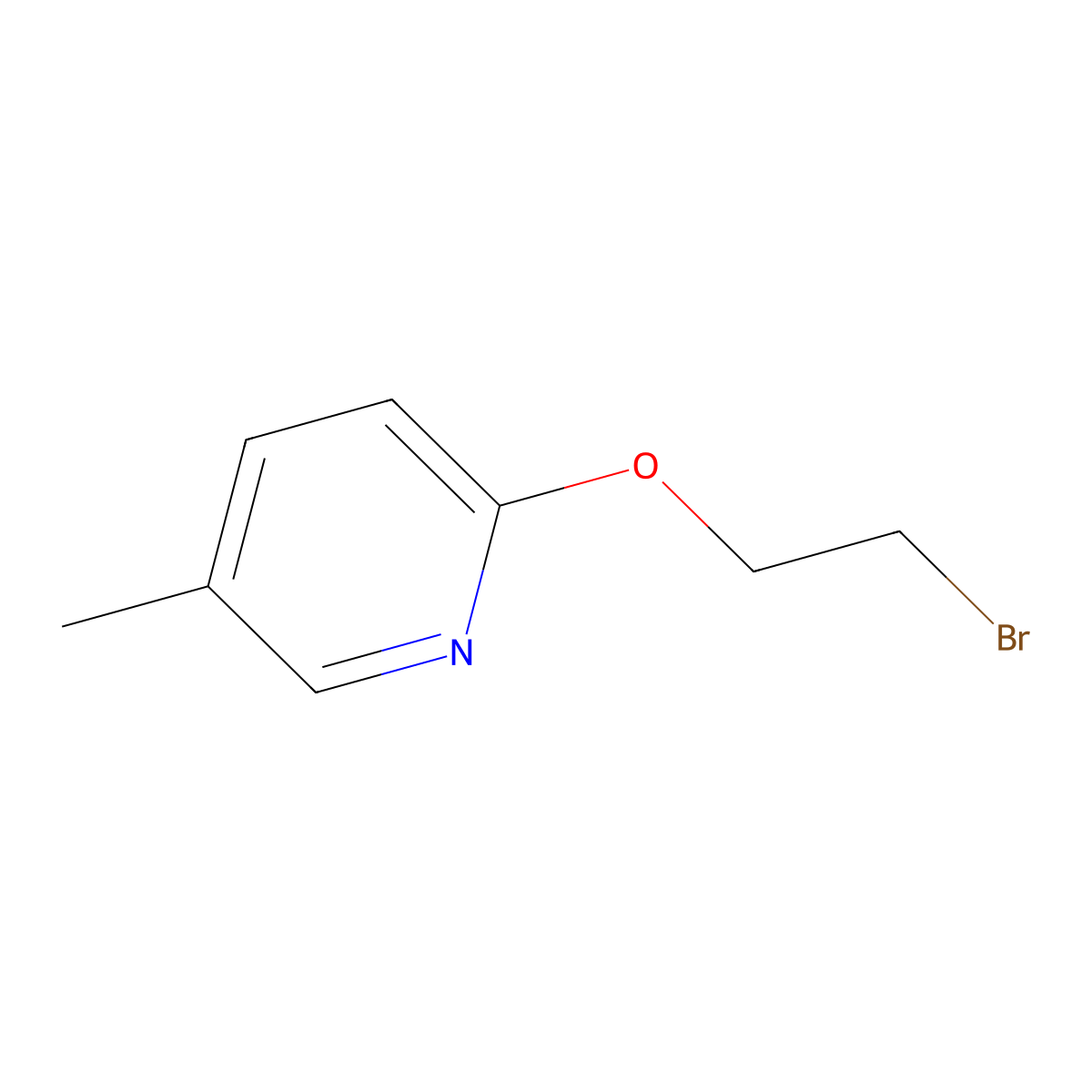 2-(2-Bromoethoxy)-5-methylpyridine molecular structure, CAS 2137870-02-9