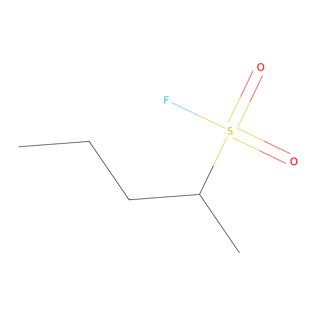 Pentane-2-sulfonyl fluoride molecular structure, CAS 2137875-14-8