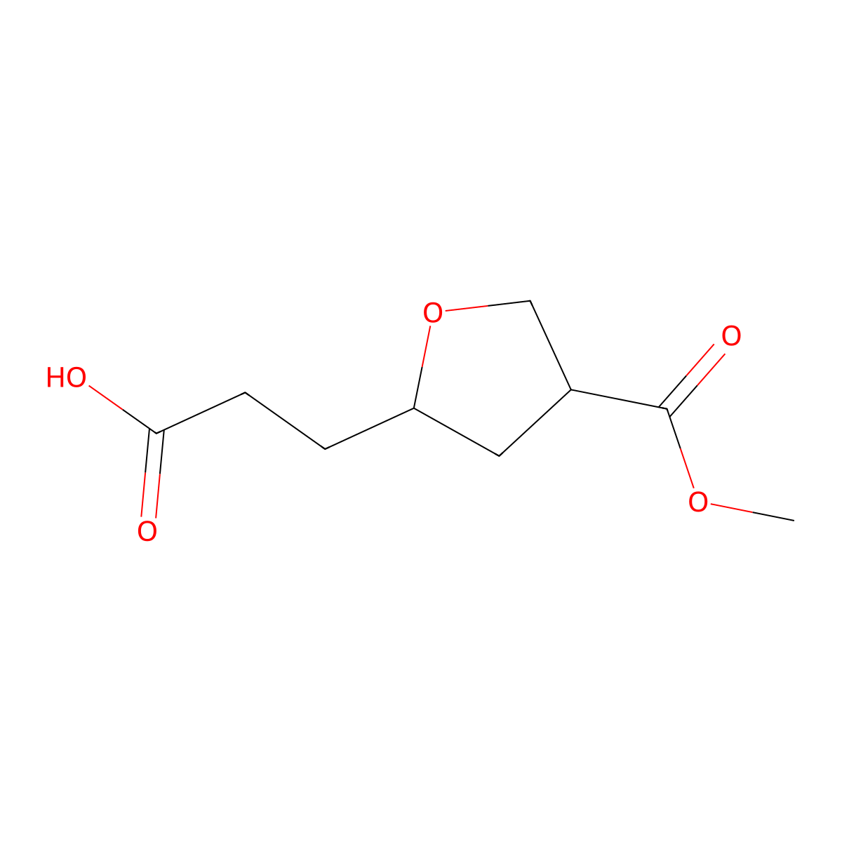 3-[4-(Methoxycarbonyl)oxolan-2-yl]propanoic acid molecular structure, CAS 2137878-54-5