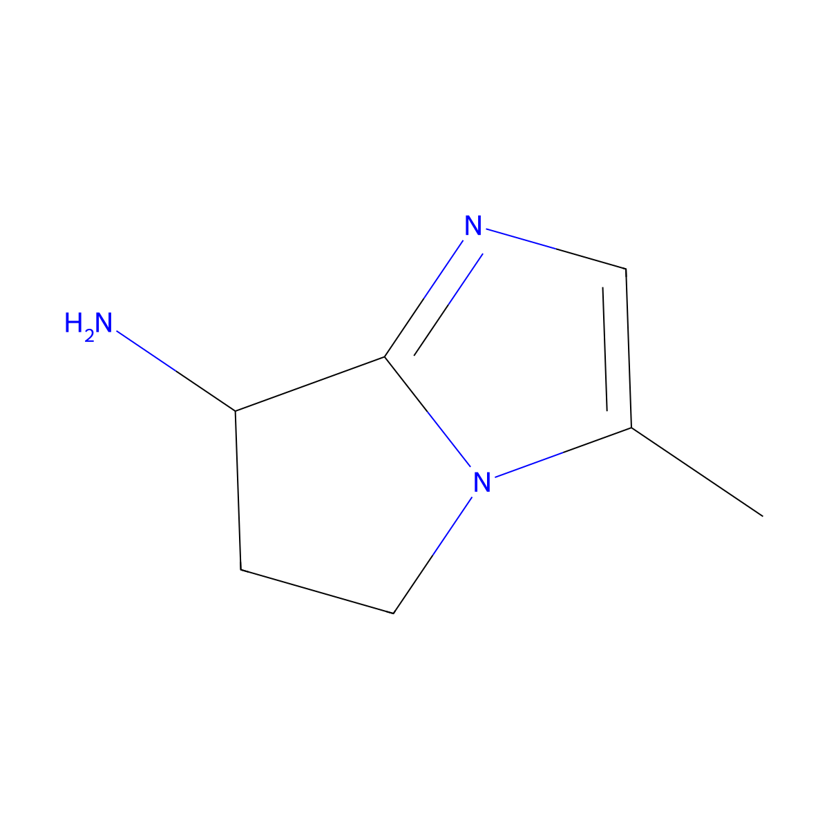 3-methyl-5H,6H,7H-pyrrolo[1,2-a]imidazol-7-amine molecular structure, CAS 2137878-65-8