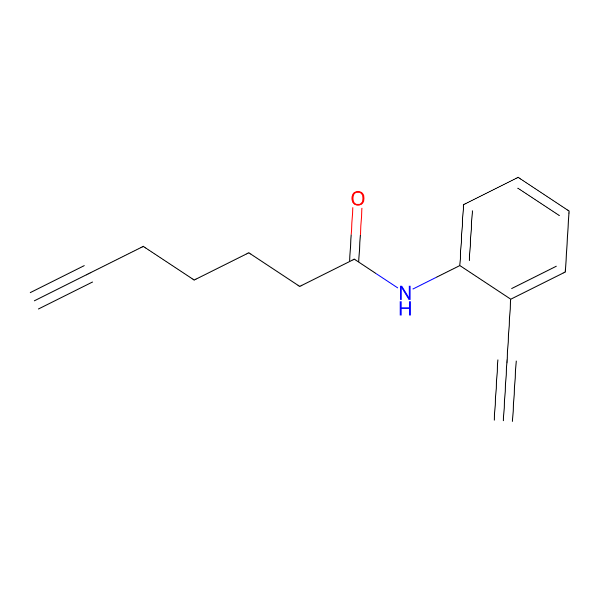 N-(2-ethynylphenyl)hept-6-ynamide molecular structure, CAS 2137878-90-9