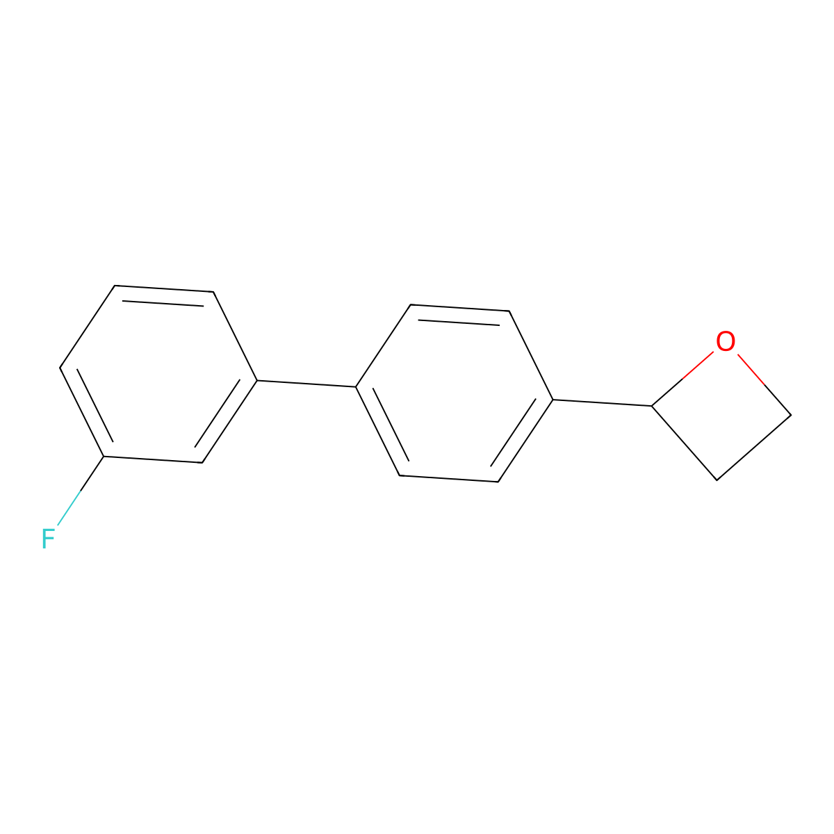 2-[4-(3-Fluorophenyl)phenyl]oxetane molecular structure, CAS 2137879-70-8