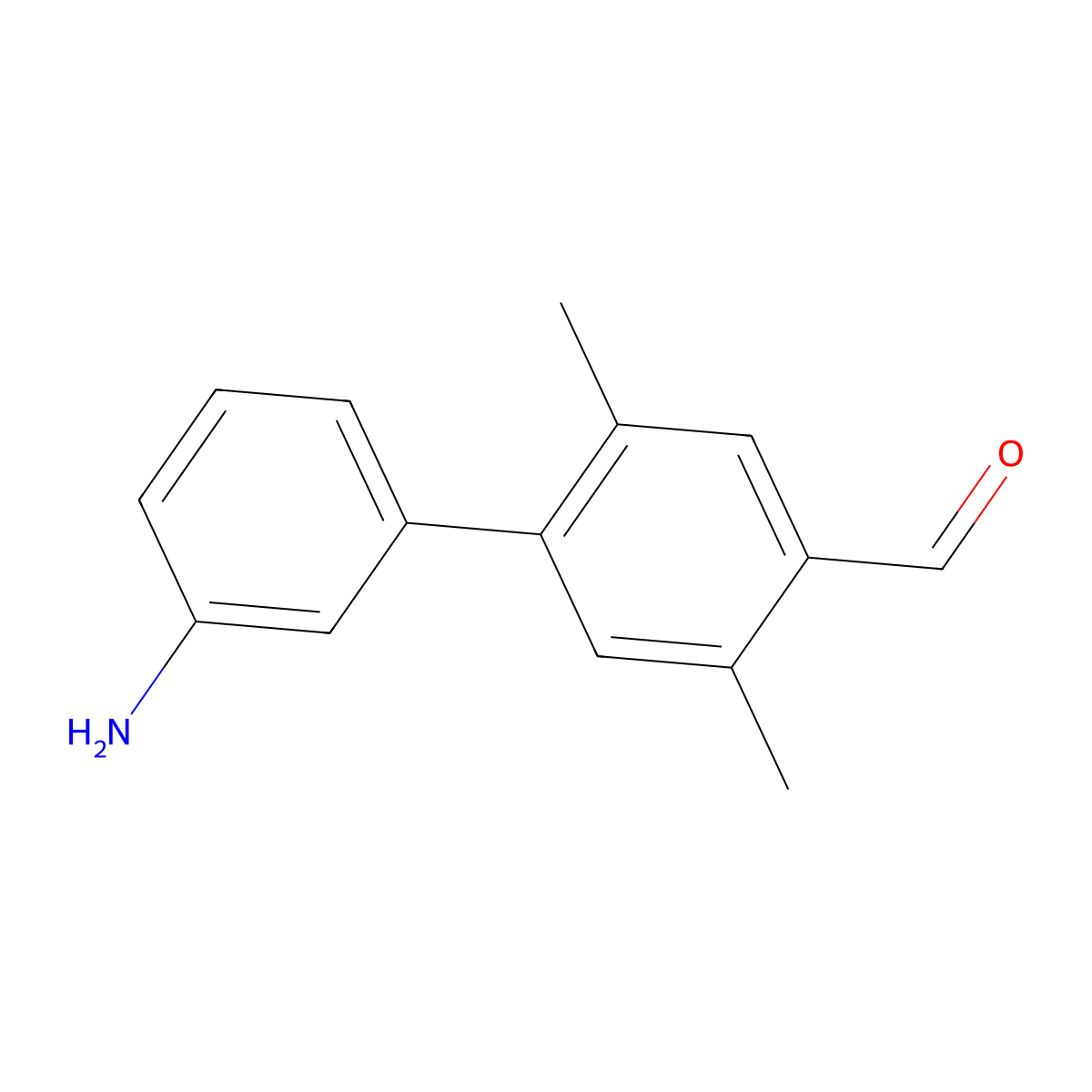 4-(3-Aminophenyl)-2,5-dimethylbenzaldehyde molecular structure, CAS 2137881-94-6