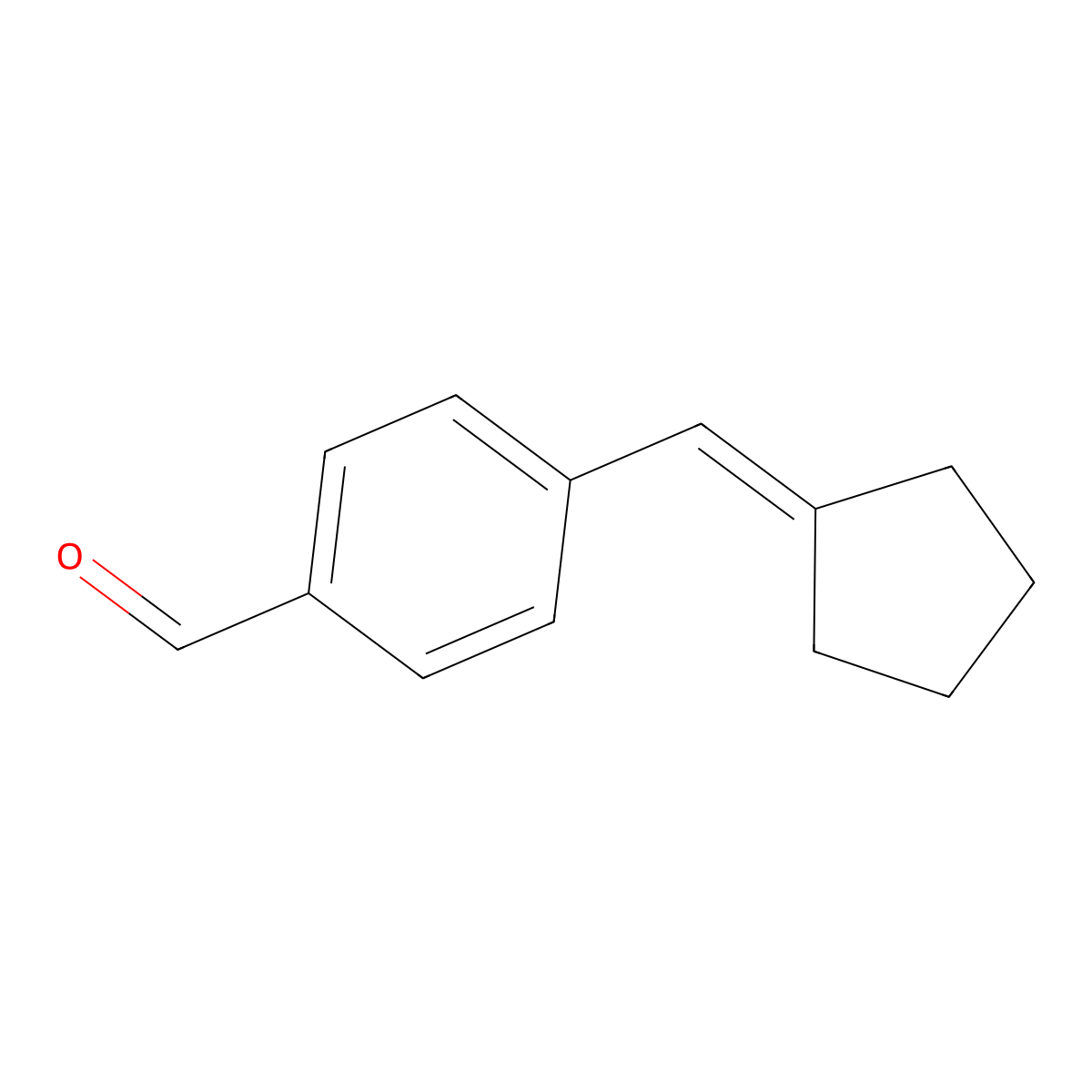 4-(Cyclopentylidenemethyl)benzaldehyde molecular structure, CAS 2137883-26-0