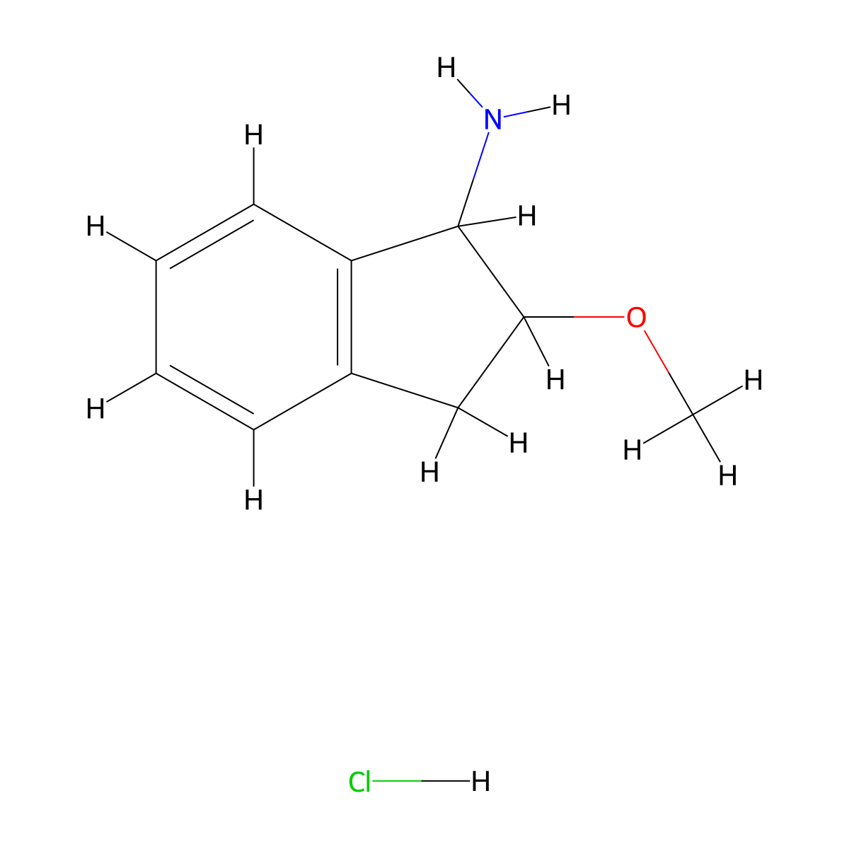 2-Methoxy-2,3-dihydro-1h-inden-1-amine hydrochloride molecular structure, CAS 2137883-52-2