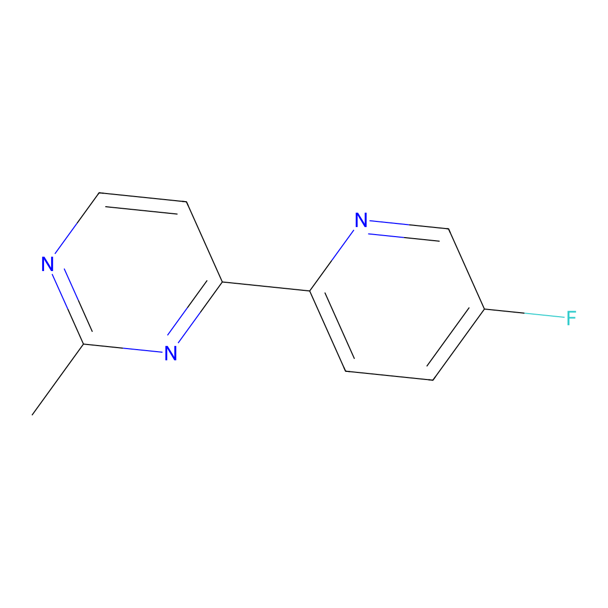 4-(5-Fluoropyridin-2-yl)-2-methylpyrimidine molecular structure, CAS 2137883-70-4