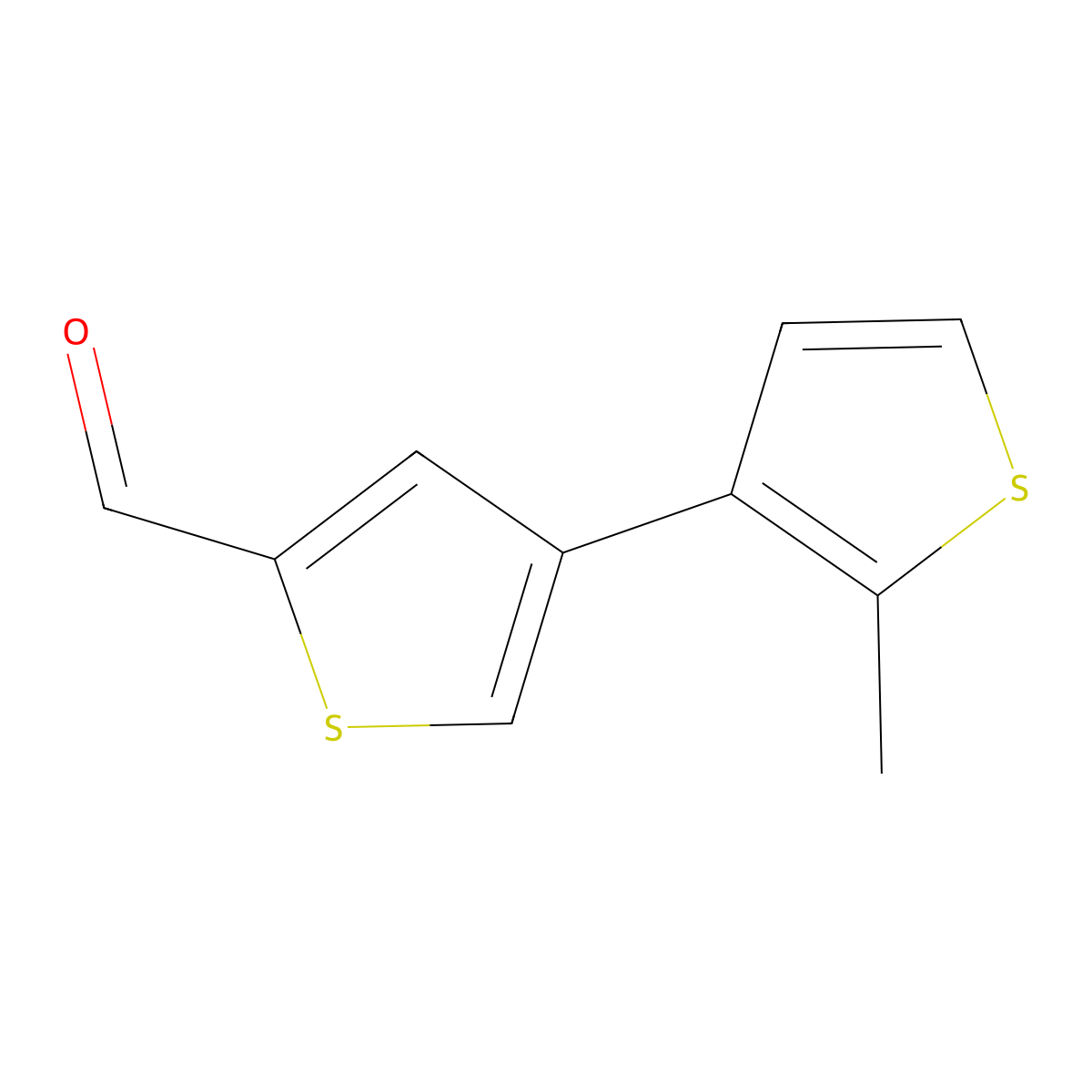 4-(2-Methylthiophen-3-yl)thiophene-2-carbaldehyde molecular structure, CAS 2137885-12-0