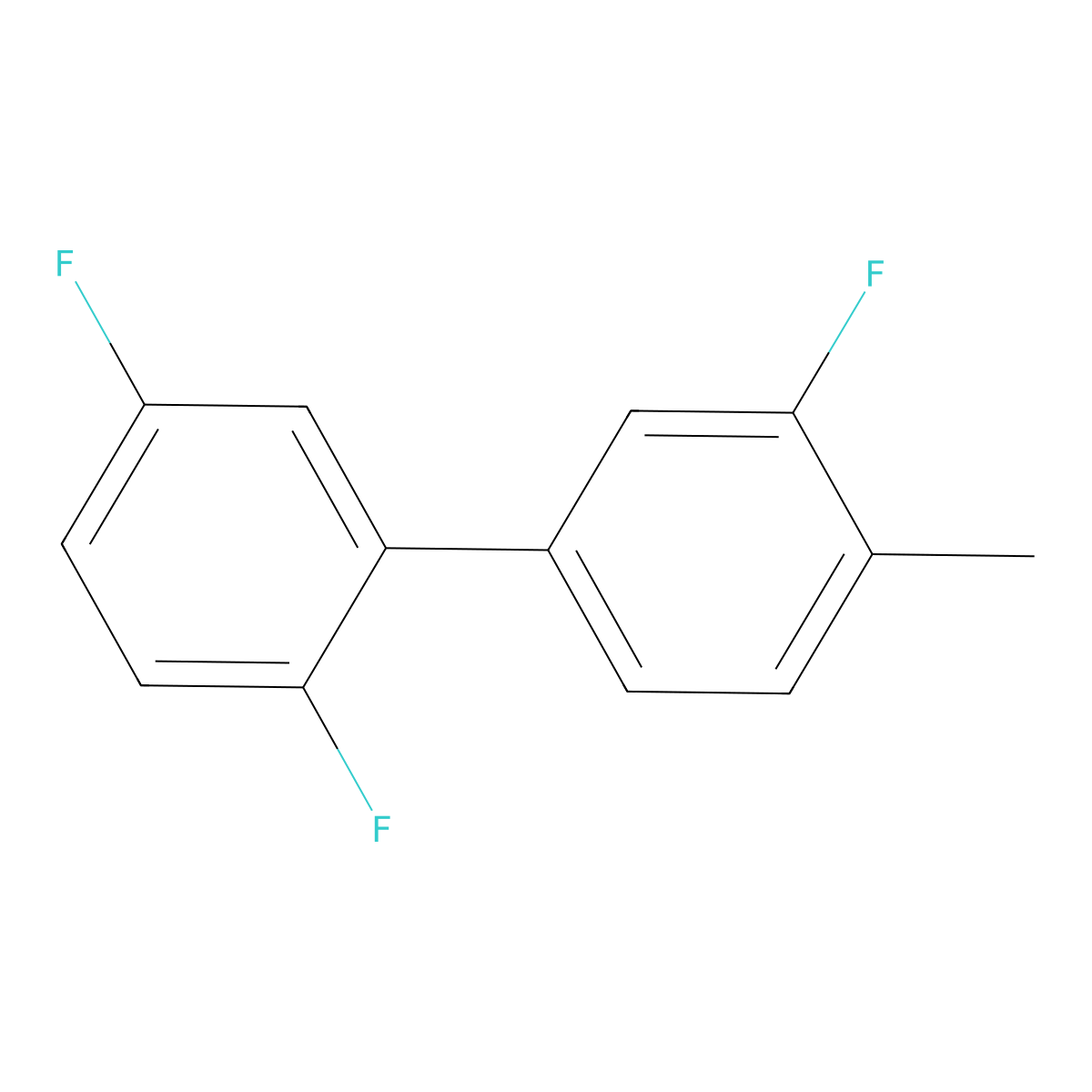 4-(2,5-Difluorophenyl)-2-fluoro-1-methylbenzene molecular structure, CAS 2137886-83-8