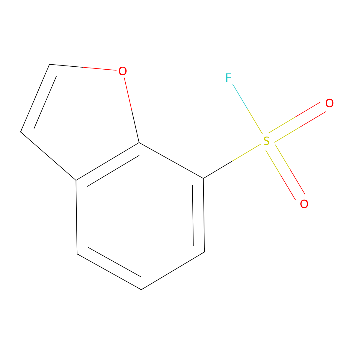 1-Benzofuran-7-sulfonyl fluoride molecular structure, CAS 2137887-26-2