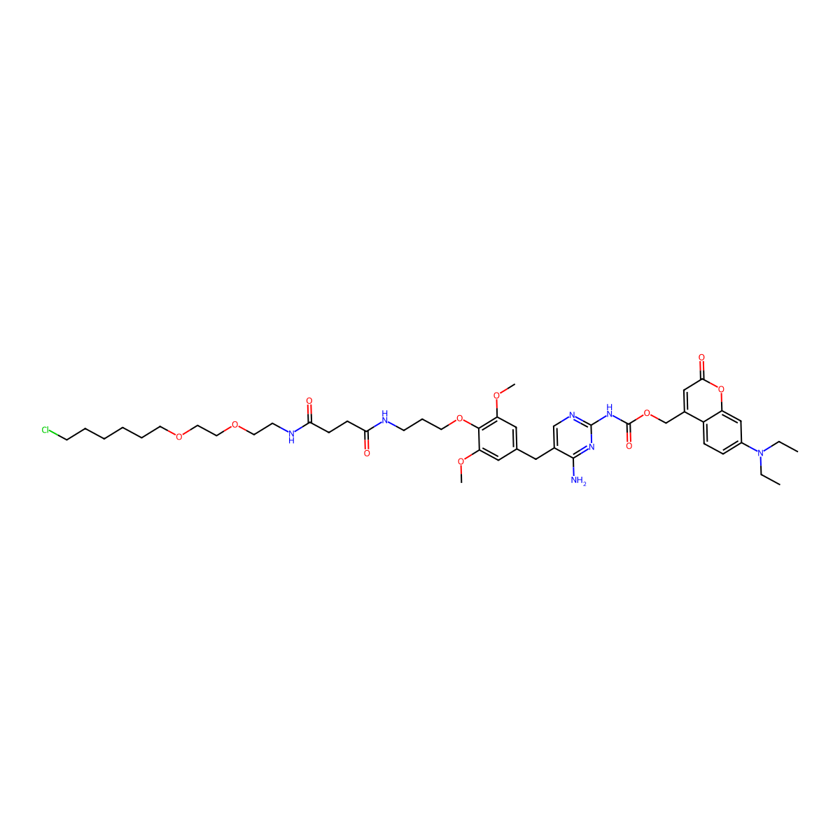Coumarin-TMP-Halo molecular structure, CAS 2137894-99-4