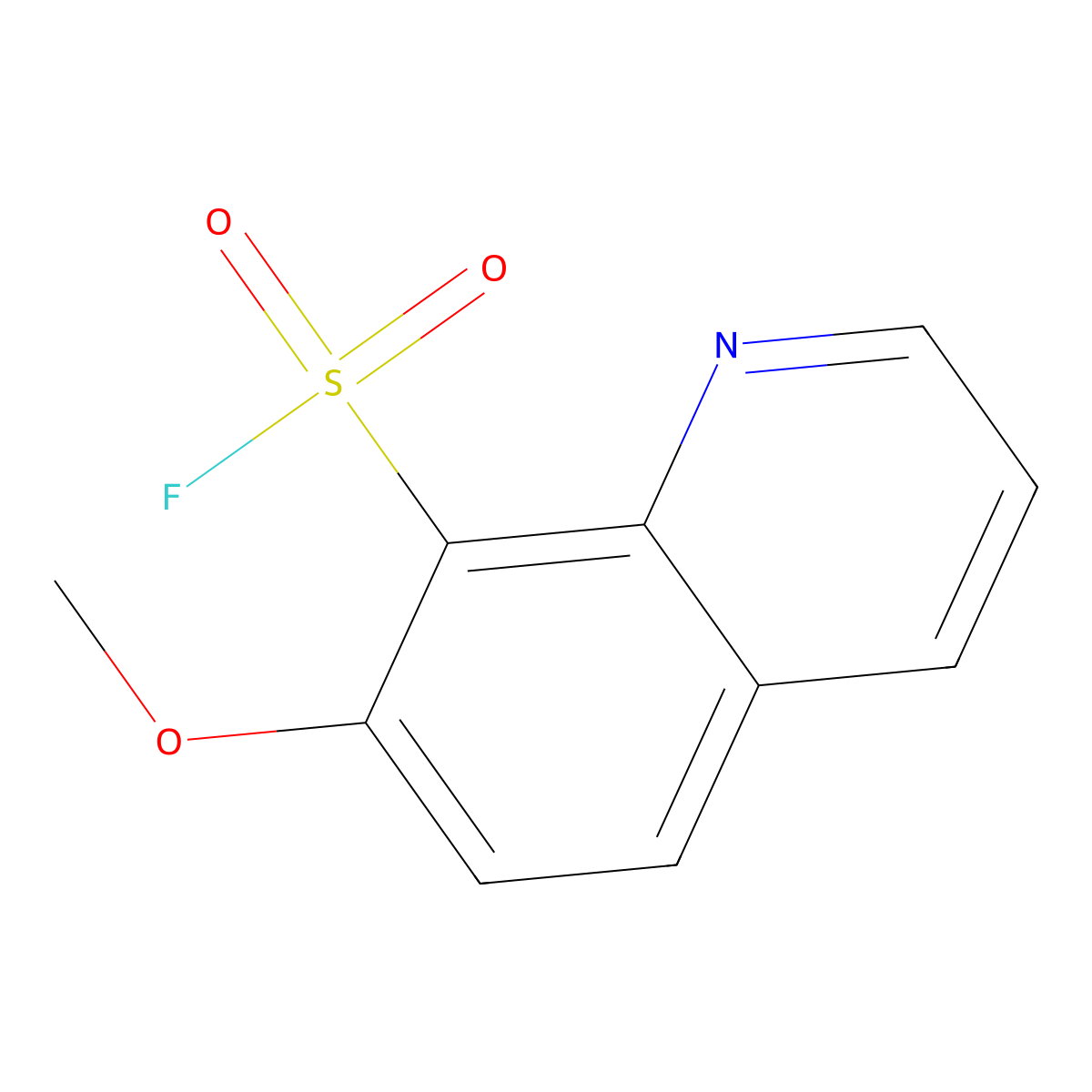 7-Methoxyquinoline-8-sulfonyl fluoride molecular structure, CAS 2137895-72-6