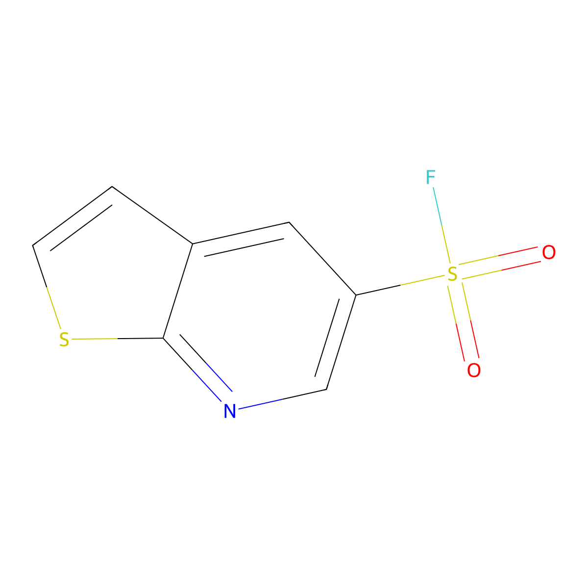 Thieno[2,3-b]pyridine-5-sulfonyl fluoride molecular structure, CAS 2137896-54-7