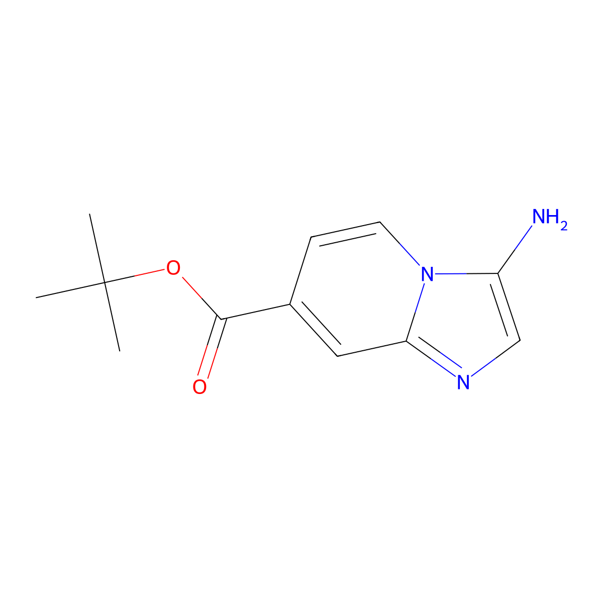 Tert-butyl 3-aminoimidazo[1,2-a]pyridine-7-carboxylate molecular structure, CAS 2137899-08-0