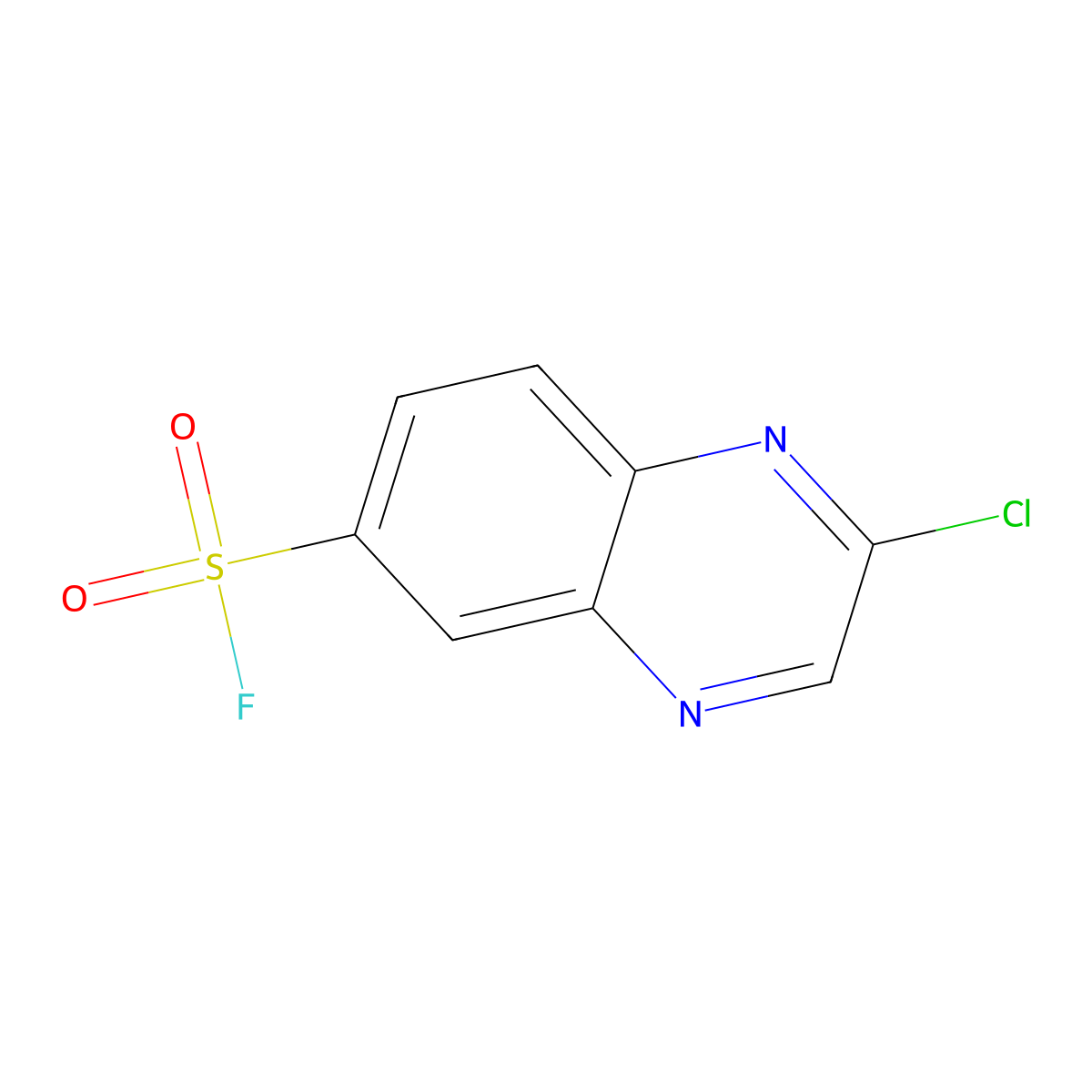 2-Chloroquinoxaline-6-sulfonyl fluoride molecular structure, CAS 2137899-10-4