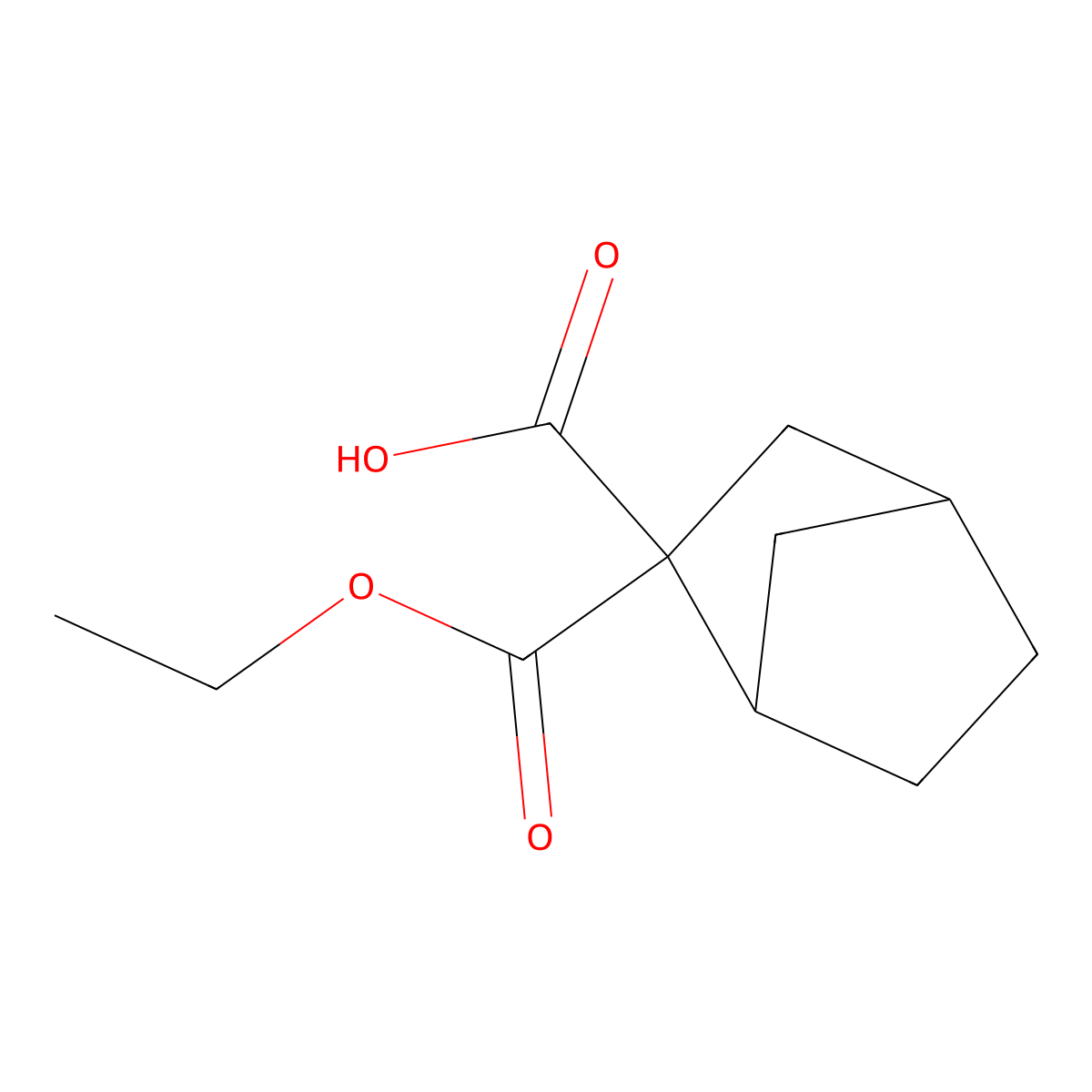 2-(Ethoxycarbonyl)bicyclo[2.2.1]heptane-2-carboxylic acid molecular structure, CAS 2137899-76-2