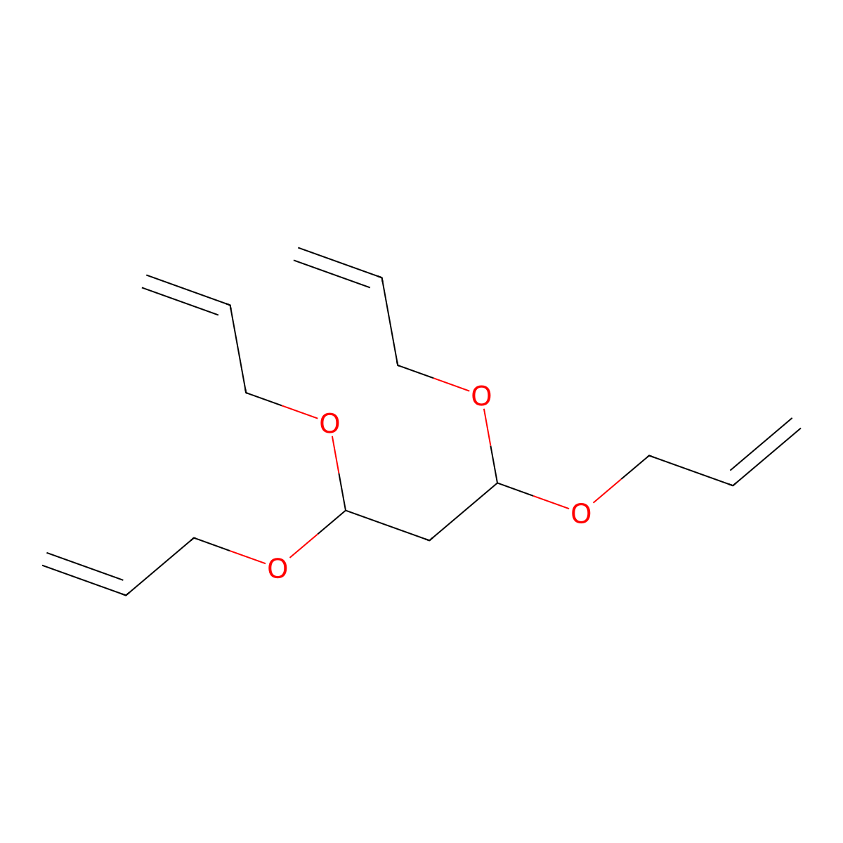 1,1,3,3-Tetraallyloxypropane molecular structure, CAS 21379-91-9