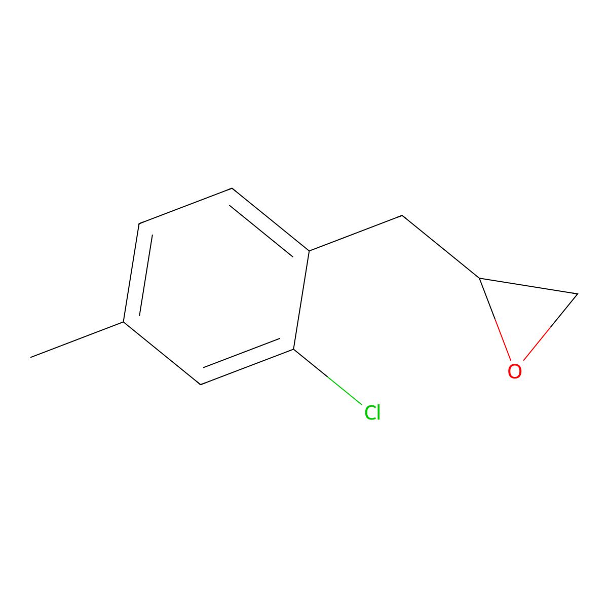 2-[(2-Chloro-4-methylphenyl)methyl]oxirane molecular structure, CAS 2137900-35-5