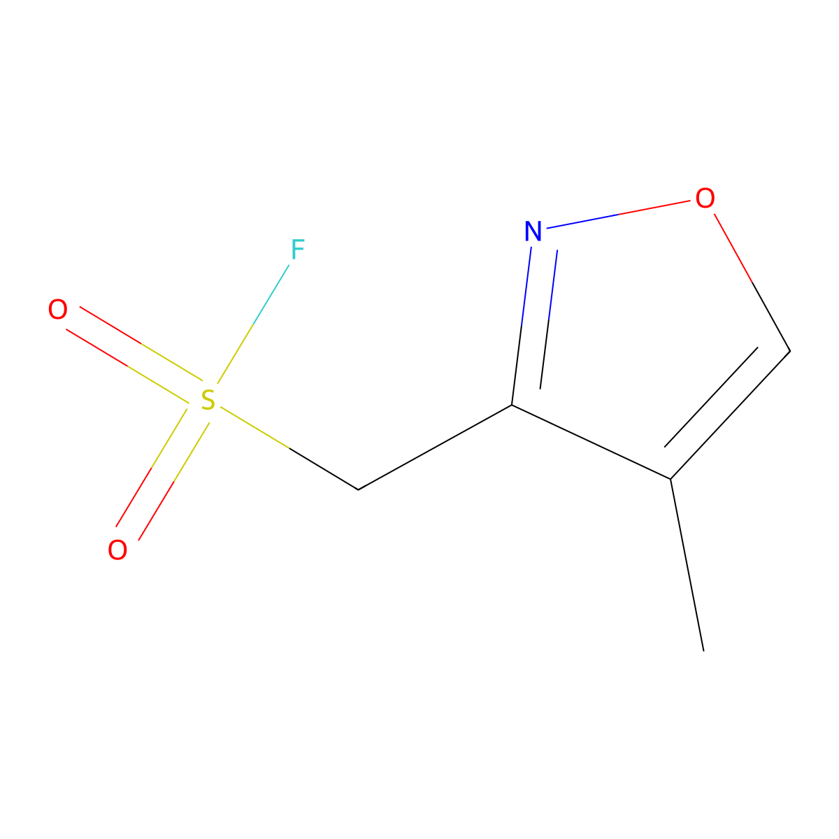 (4-Methyl-1,2-oxazol-3-yl)methanesulfonyl fluoride molecular structure, CAS 2137900-64-0