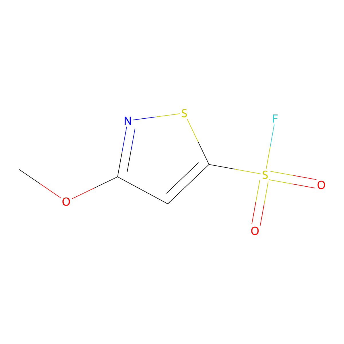 3-Methoxy-1,2-thiazole-5-sulfonyl fluoride molecular structure, CAS 2137903-36-5