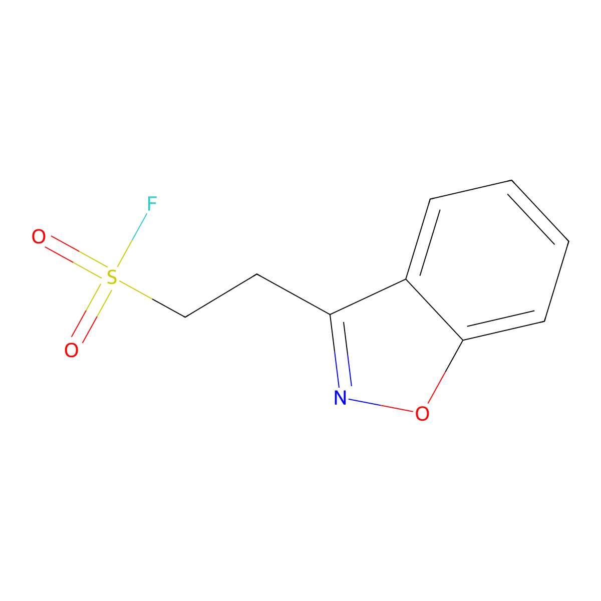 2-(1,2-Benzoxazol-3-yl)ethane-1-sulfonyl fluoride molecular structure, CAS 2137912-53-7
