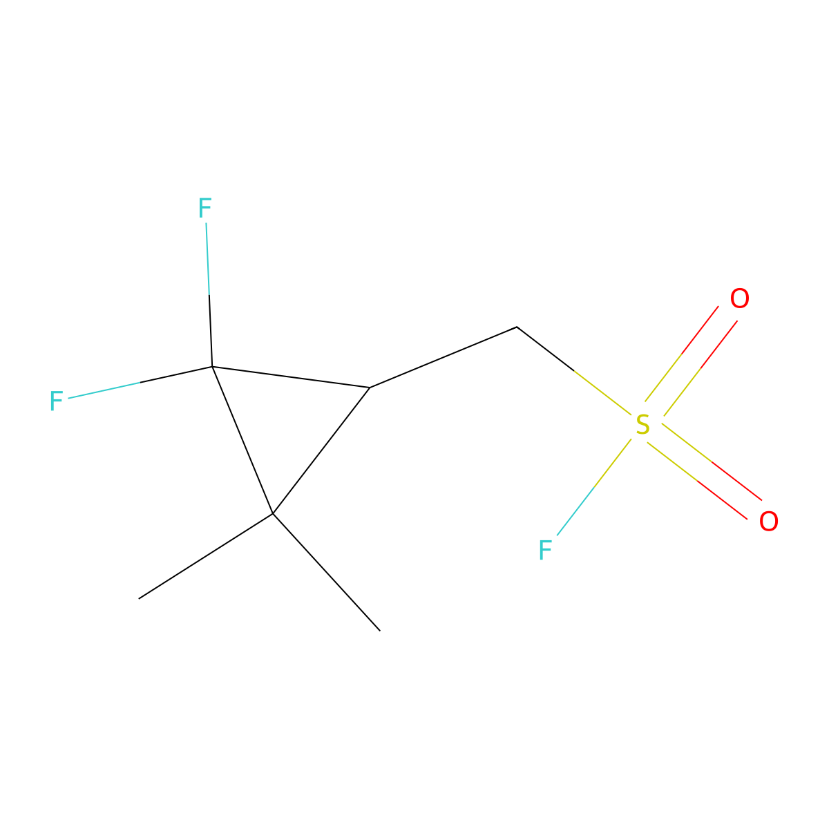 (2,2-Difluoro-3,3-dimethylcyclopropyl)methanesulfonyl fluoride molecular structure, CAS 2137912-64-0