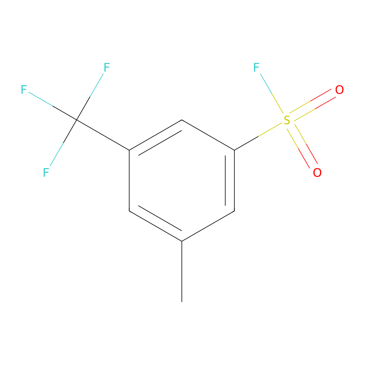 3-Methyl-5-(trifluoromethyl)benzene-1-sulfonyl fluoride molecular structure, CAS 2137912-67-3