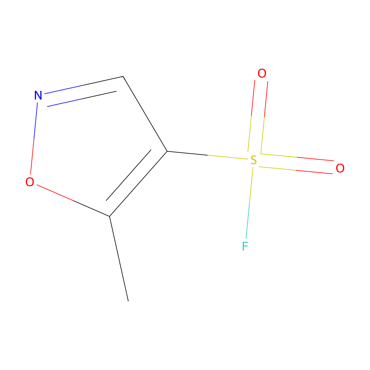 5-Methyl-1,2-oxazole-4-sulfonyl fluoride molecular structure, CAS 2137912-94-6
