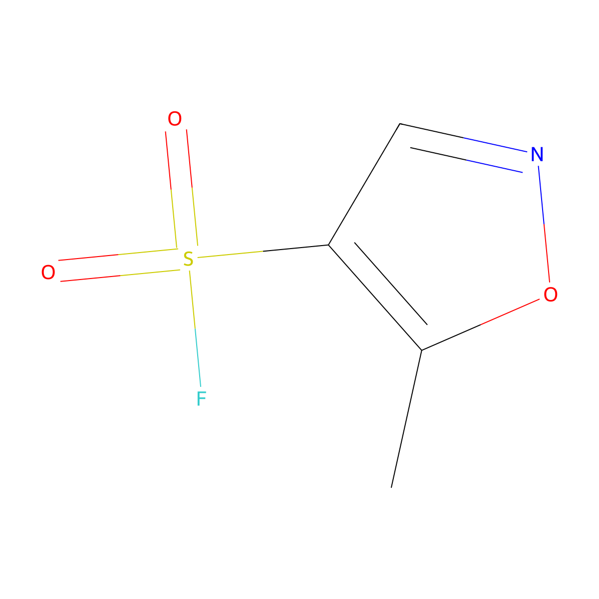 5-Methyl-1,2-oxazole-4-sulfonyl fluoride molecular structure, CAS 2137912-94-6