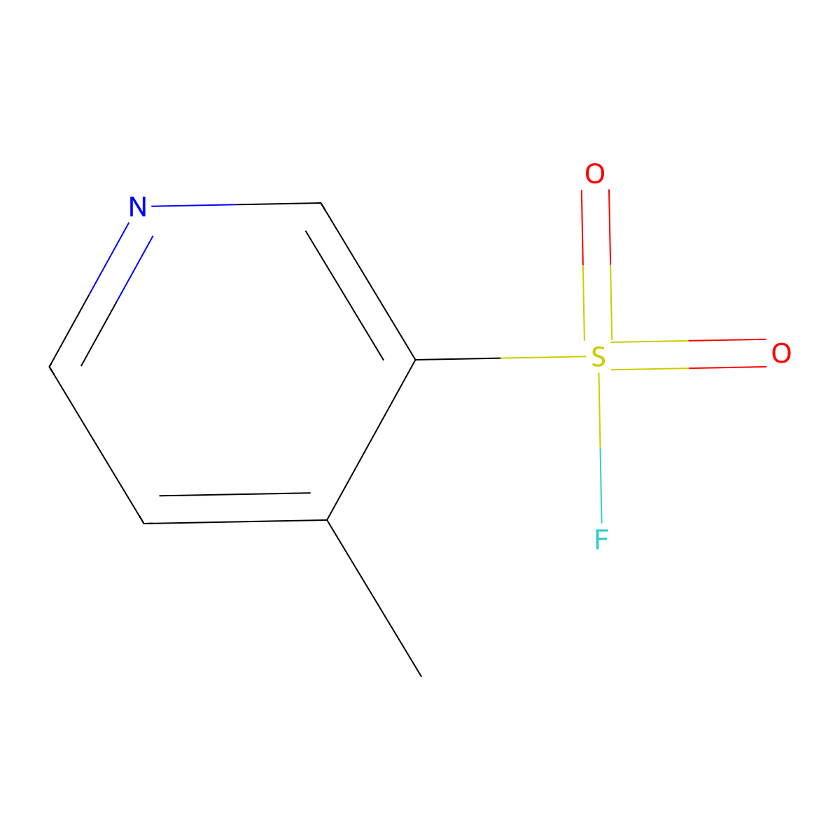 4-Methylpyridine-3-sulfonyl fluoride molecular structure, CAS 2137914-42-0