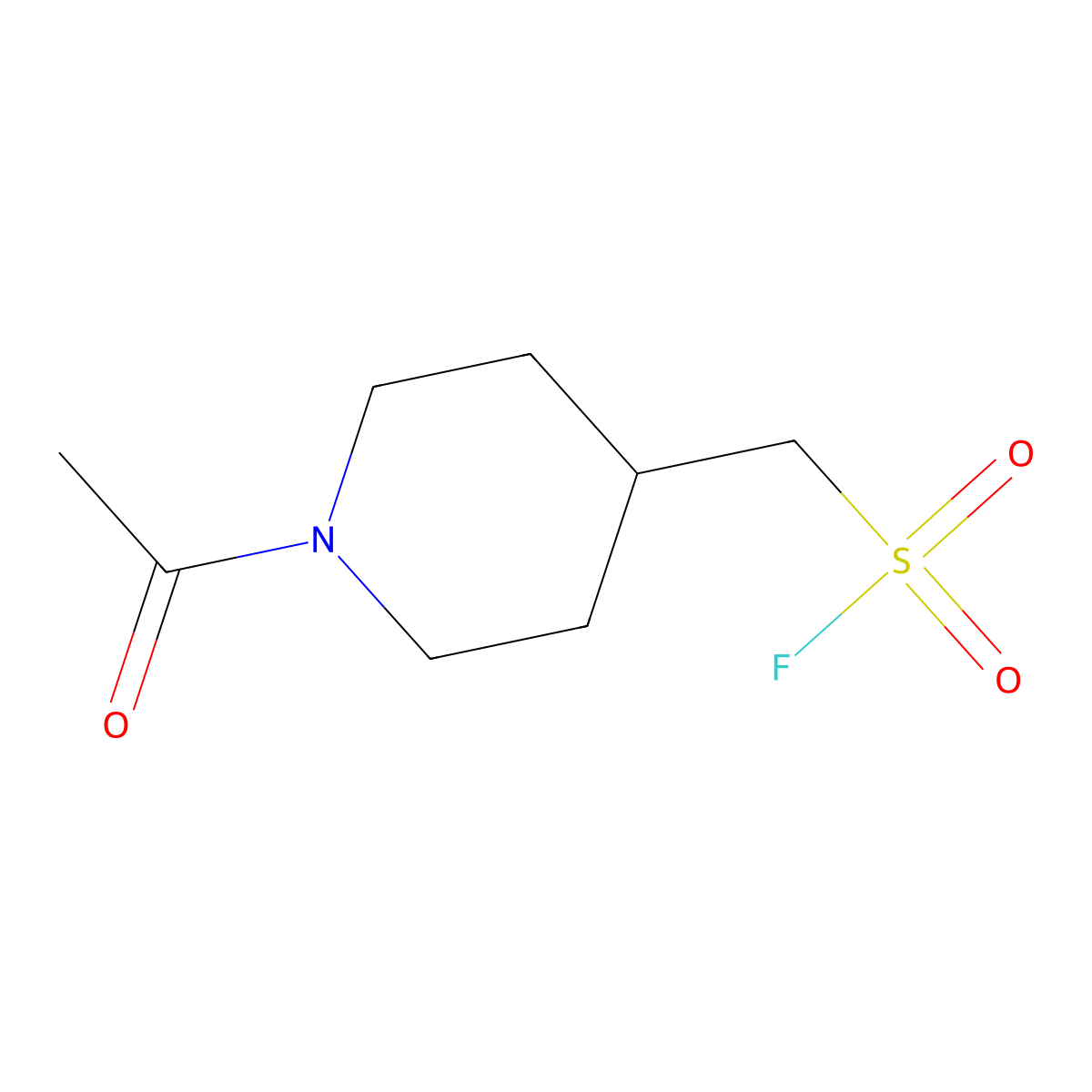 (1-Acetylpiperidin-4-yl)methanesulfonyl fluoride molecular structure, CAS 2137916-08-4
