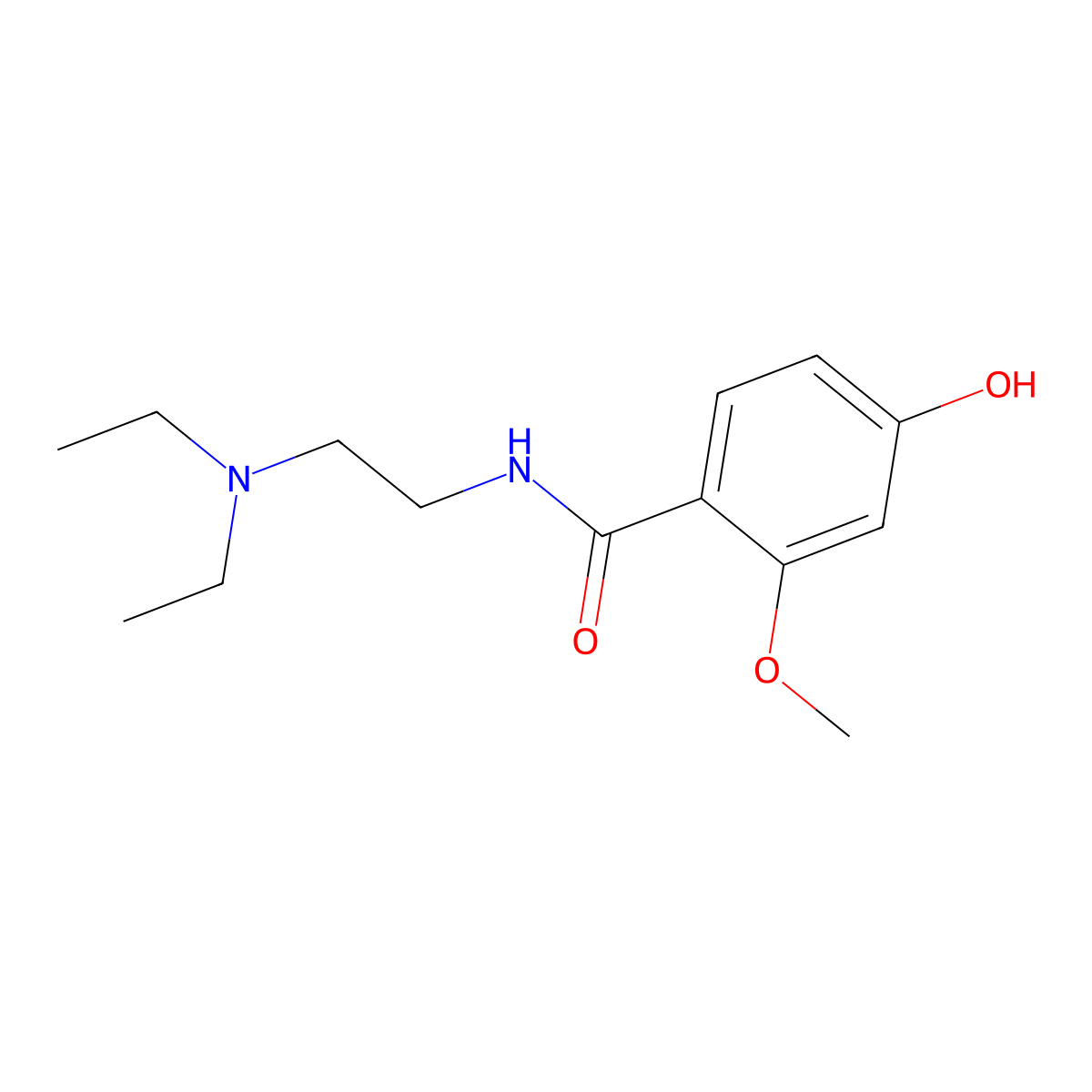 N-[2-(Diethylamino)ethyl]-4-hydroxy-2-methoxybenzamide molecular structure, CAS 2137916-65-3