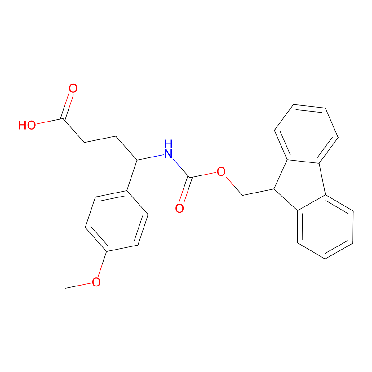 4-({[(9H-fluoren-9-yl)methoxy]carbonyl}amino)-4-(4-methoxyphenyl)butanoic acid molecular structure, CAS 2137916-90-4