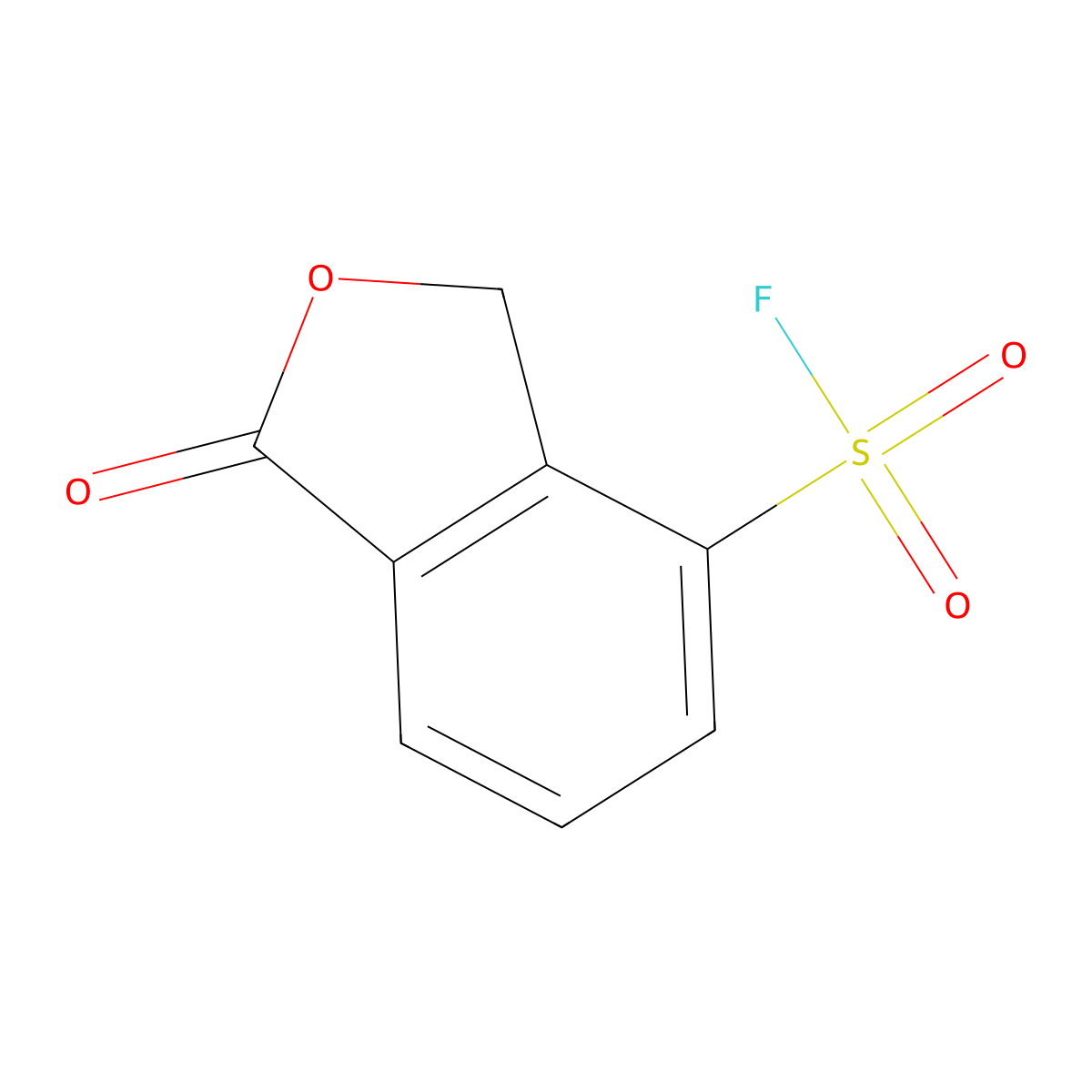 1-Oxo-1,3-dihydro-2-benzofuran-4-sulfonyl fluoride molecular structure, CAS 2137930-25-5
