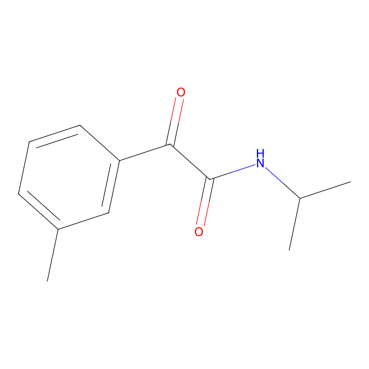 2-(3-methylphenyl)-2-oxo-N-(propan-2-yl)acetamide molecular structure, CAS 2137931-29-2