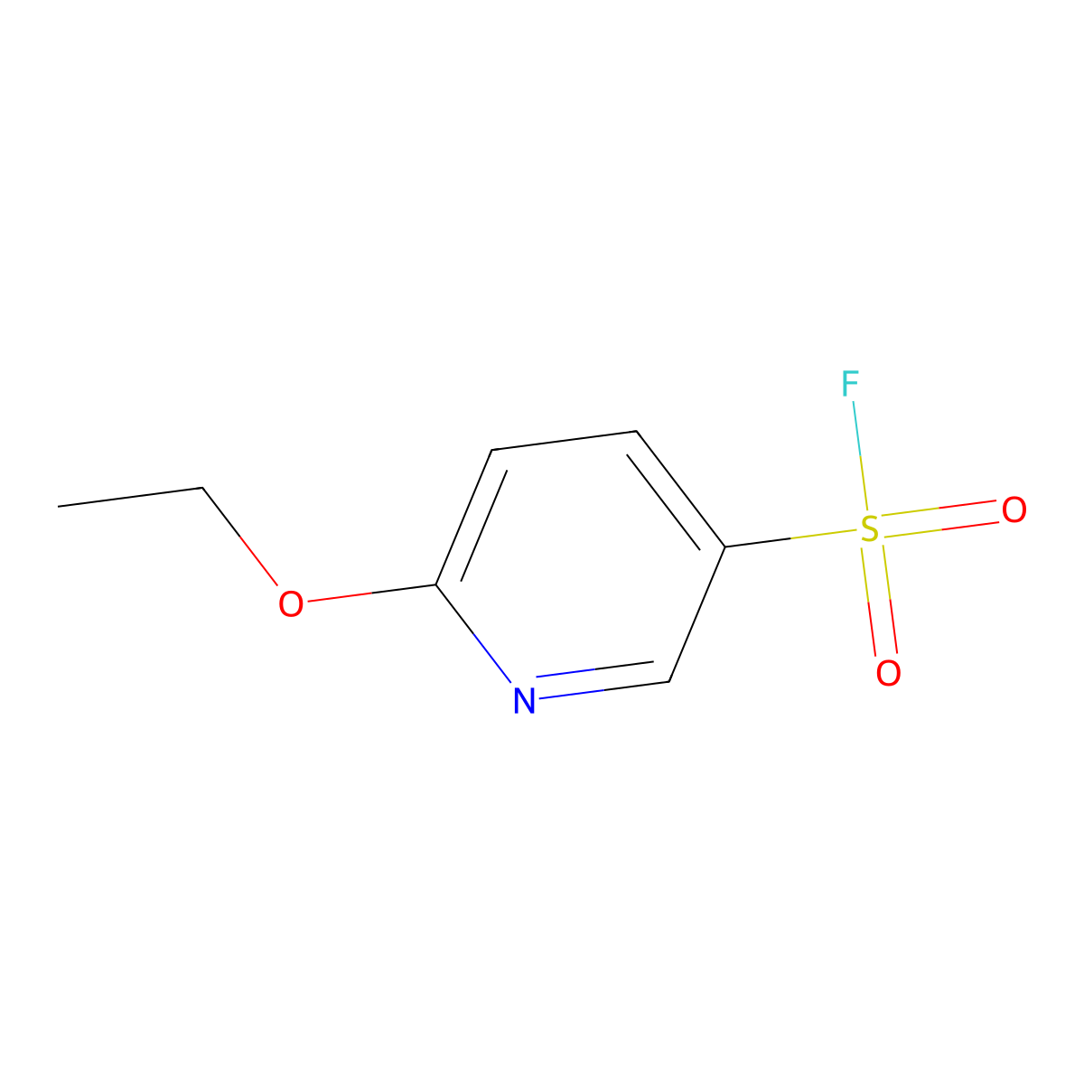6-Ethoxypyridine-3-sulfonyl fluoride molecular structure, CAS 2137936-34-4