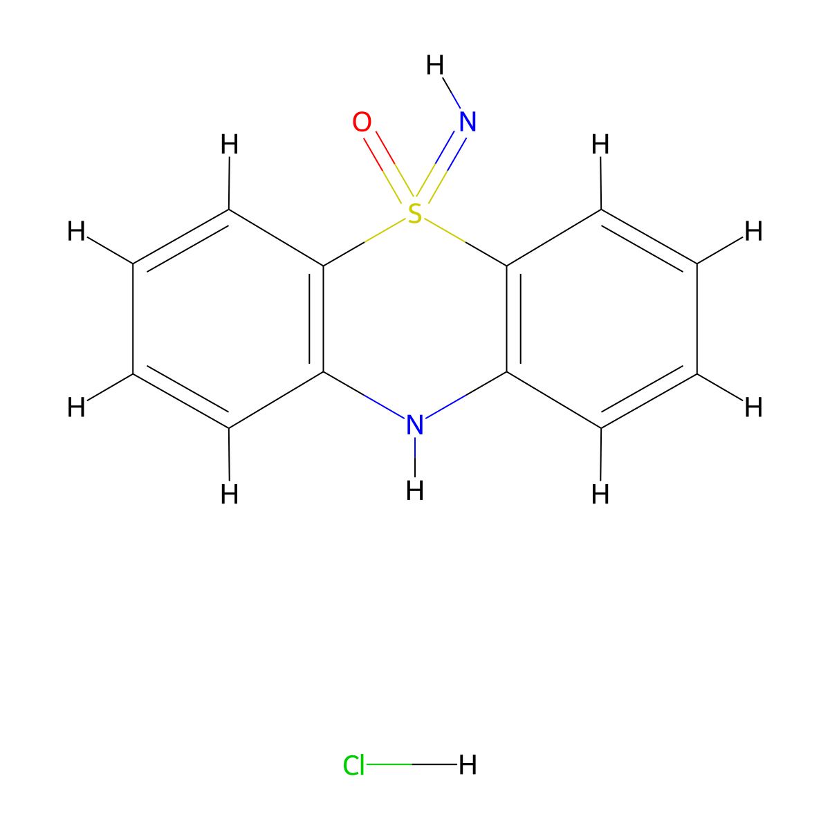 5-imino-10H-5lambda6-phenothiazin-5-one hydrochloride molecular structure, CAS 2137936-69-5