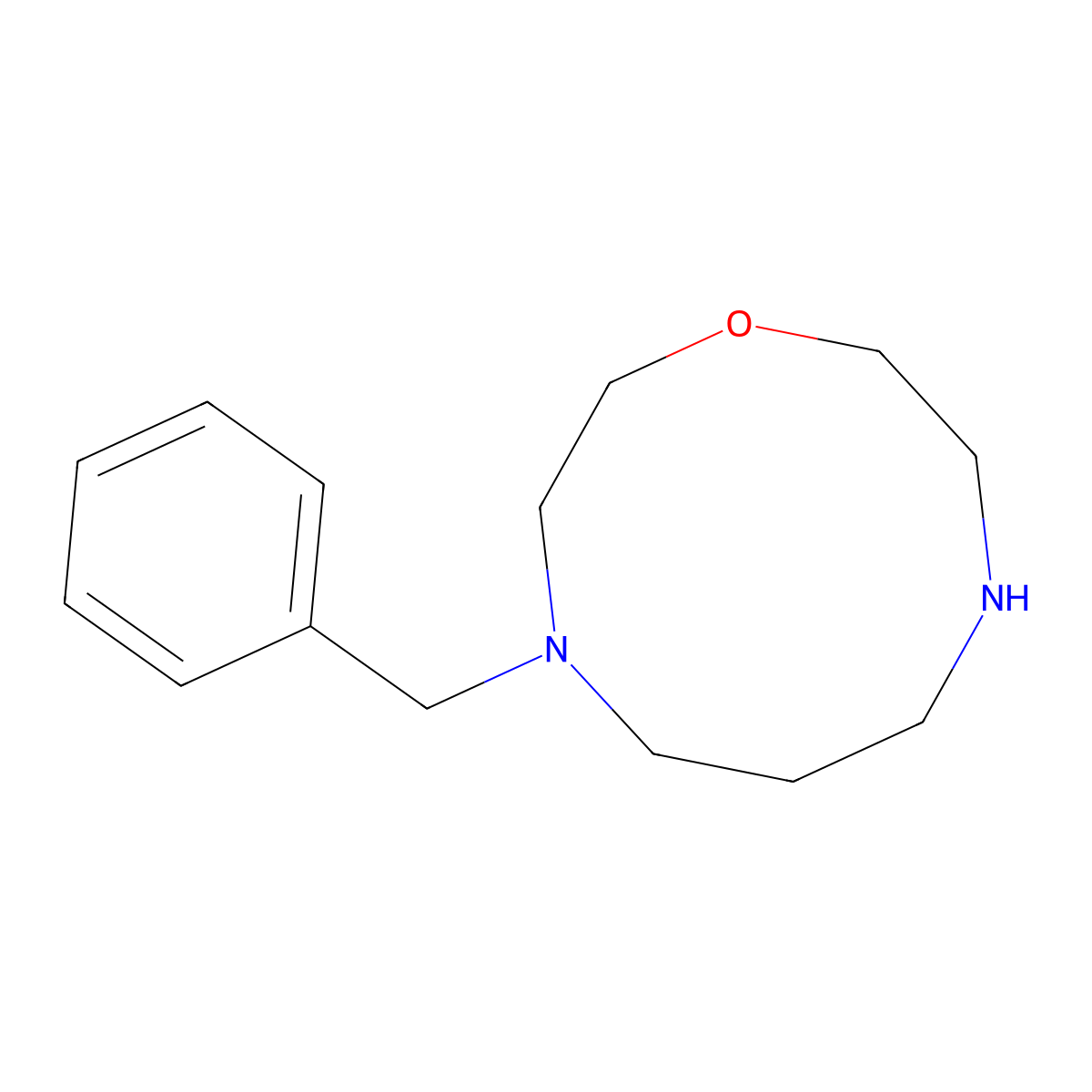 4-Benzyl-1,4,8-oxadiazecane molecular structure, CAS 2137936-78-6